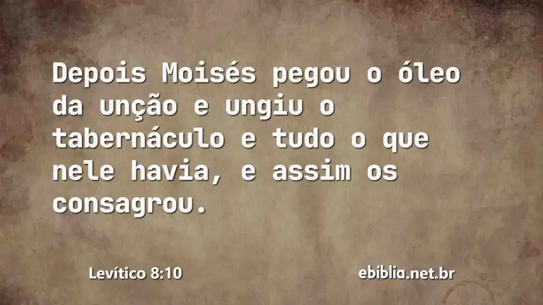 Levítico 8:10