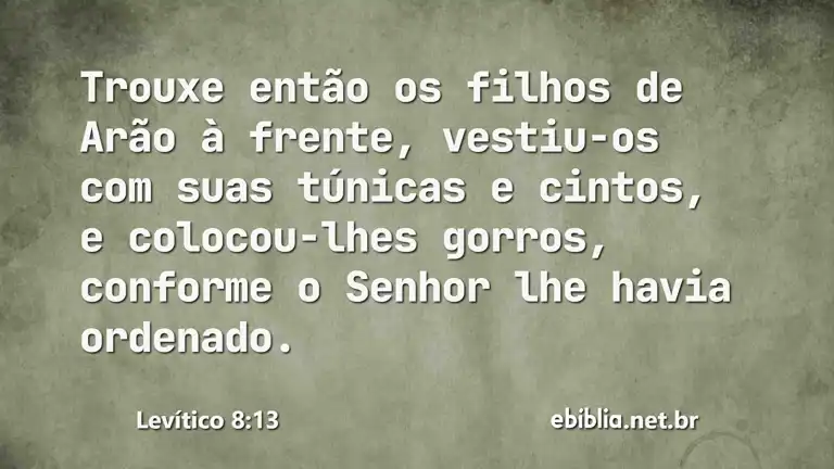 Levítico 8:13