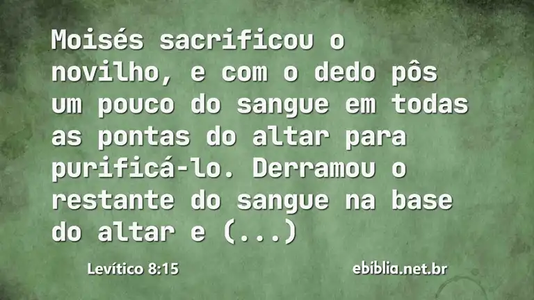 Levítico 8:15