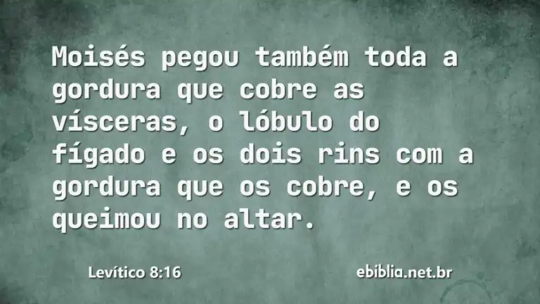 Levítico 8:16