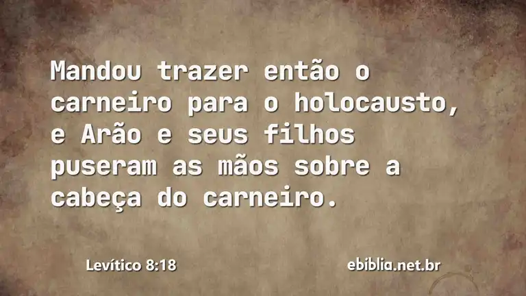 Levítico 8:18