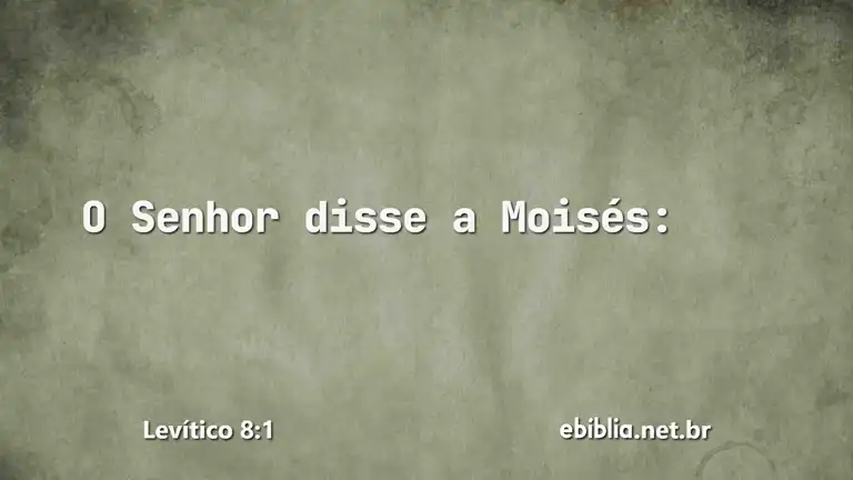 Levítico 8:1