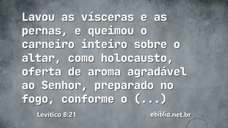 Levítico 8:21