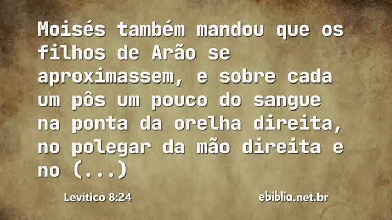 Levítico 8:24