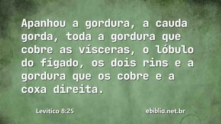 Levítico 8:25