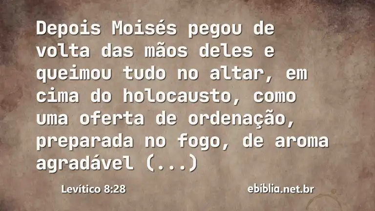 Levítico 8:28