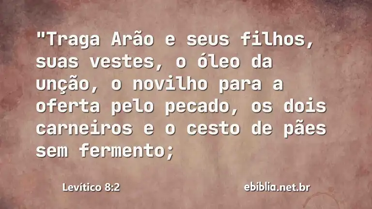 Levítico 8:2