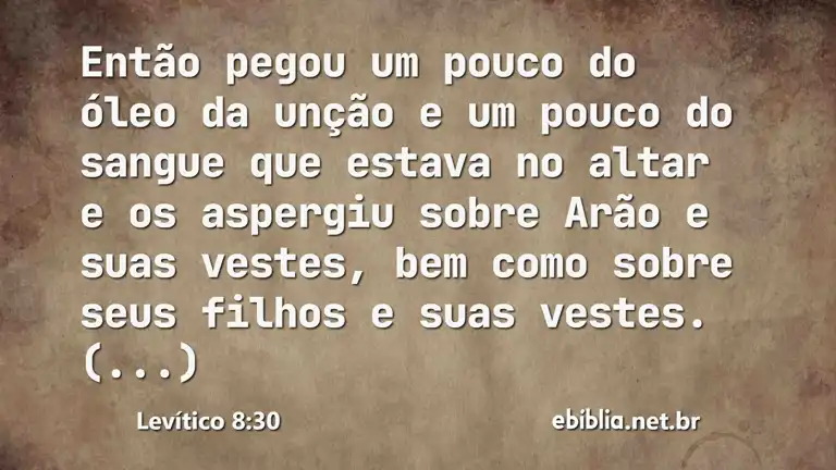 Levítico 8:30