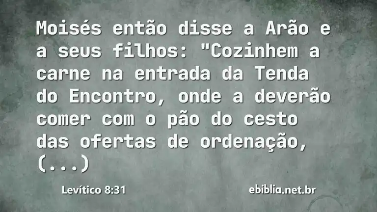 Levítico 8:31