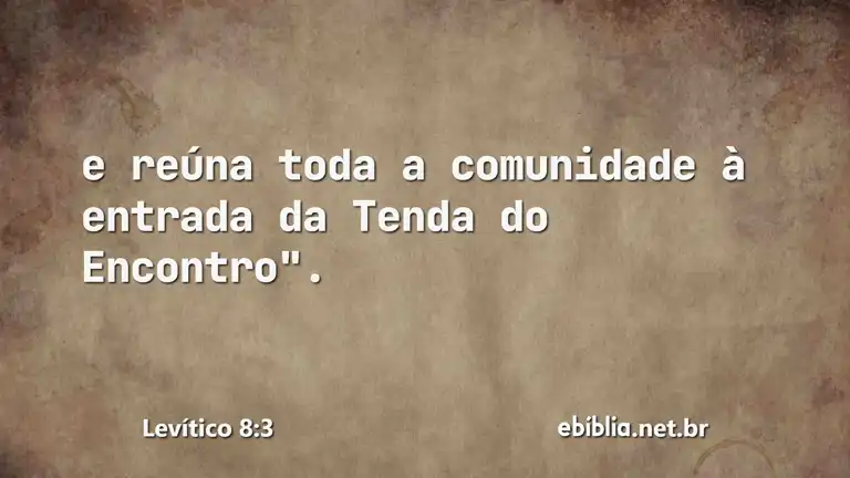 Levítico 8:3