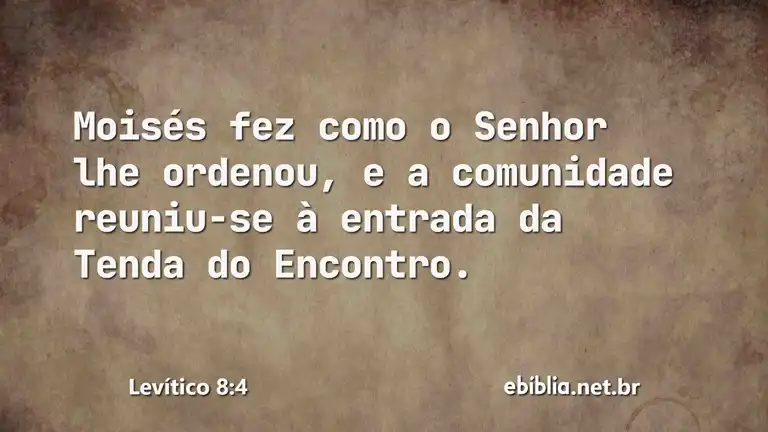 Levítico 8:4