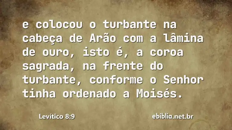 Levítico 8:9