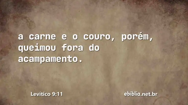 Levítico 9:11