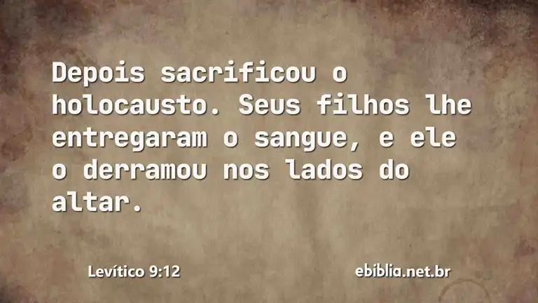 Levítico 9:12