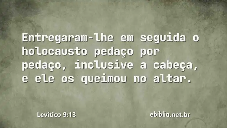 Levítico 9:13