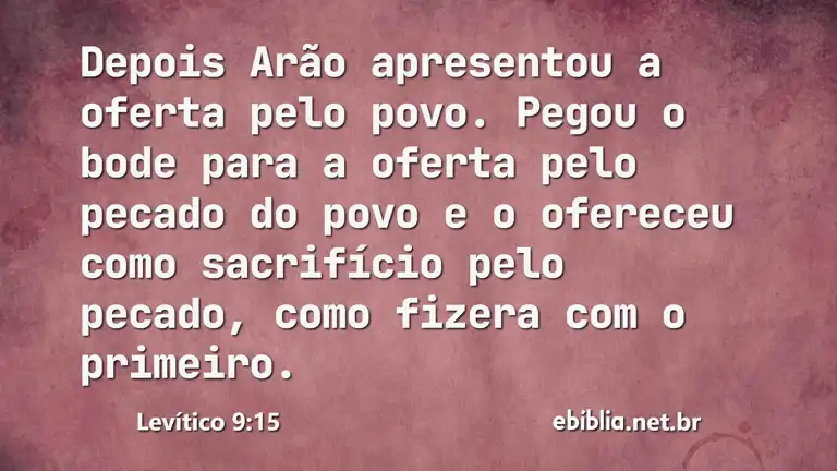 Levítico 9:15