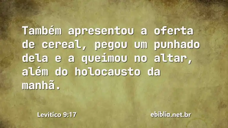 Levítico 9:17