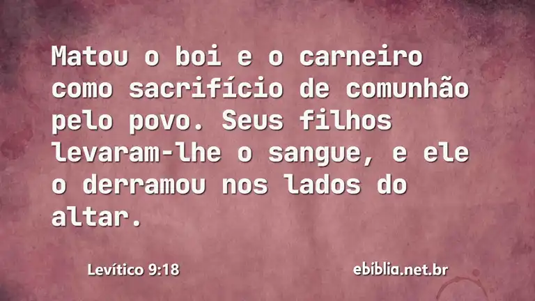 Levítico 9:18