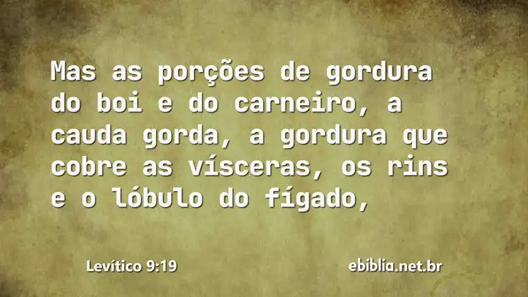 Levítico 9:19