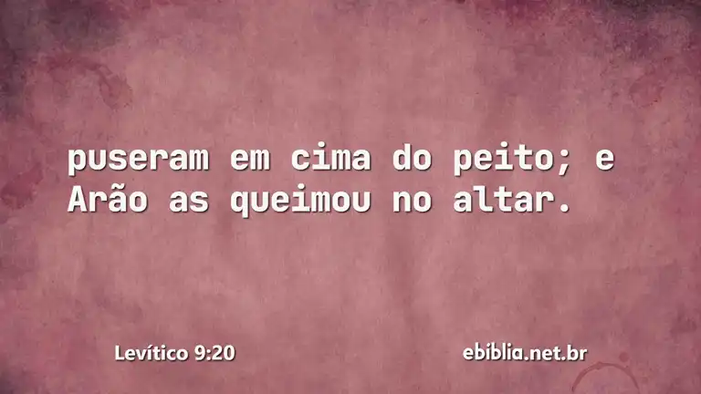 Levítico 9:20