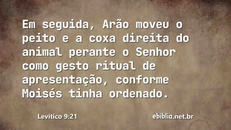 Levítico 9:21