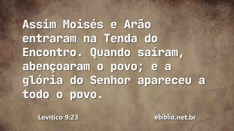 Levítico 9:23