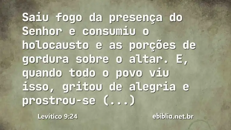 Levítico 9:24