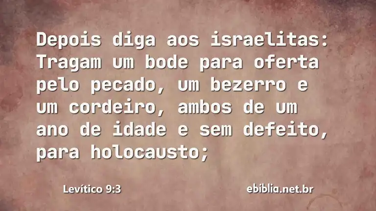 Levítico 9:3