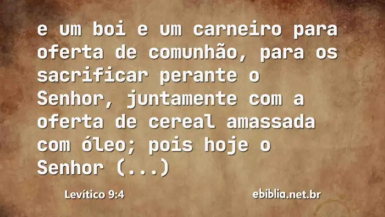 Levítico 9:4