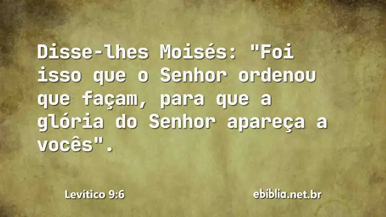 Levítico 9:6