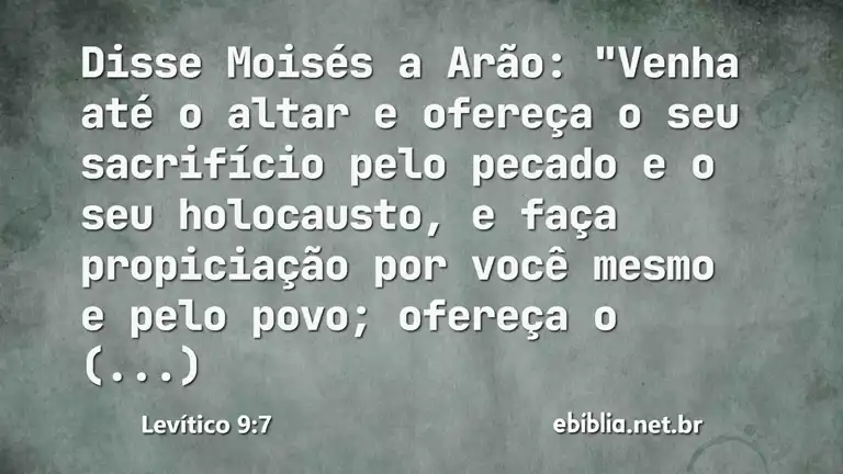 Levítico 9:7