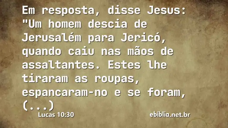 Lucas 10:30