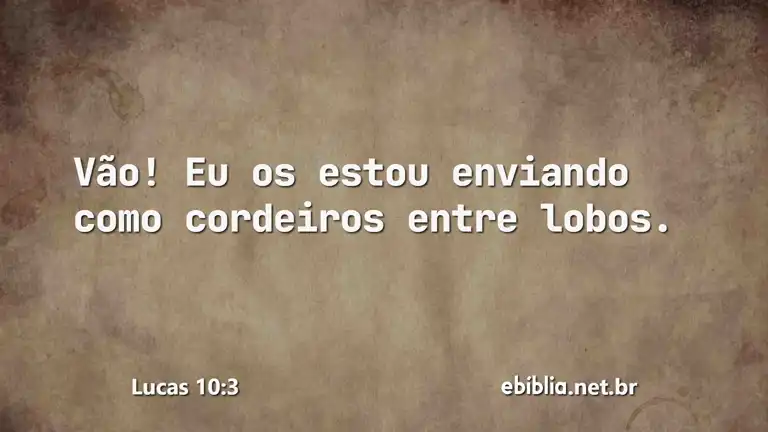 Lucas 10:3