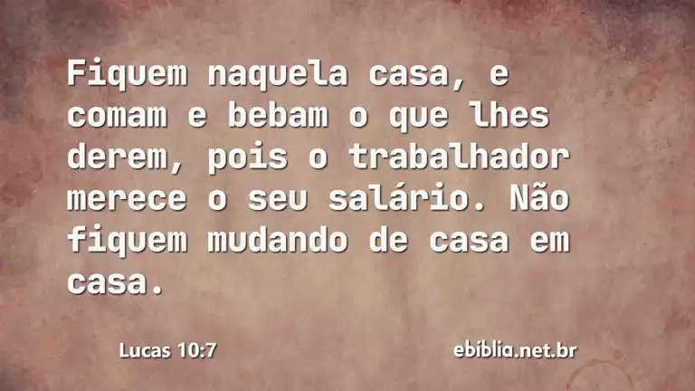 Lucas 10:7