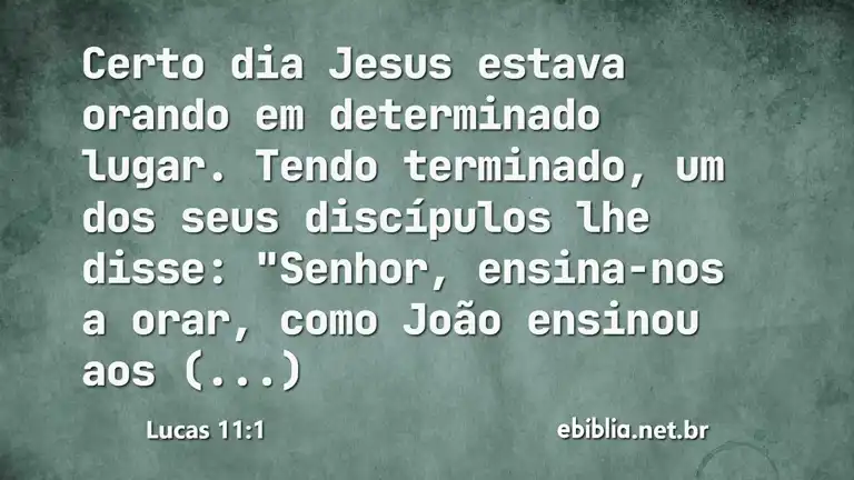 Lucas 11:1