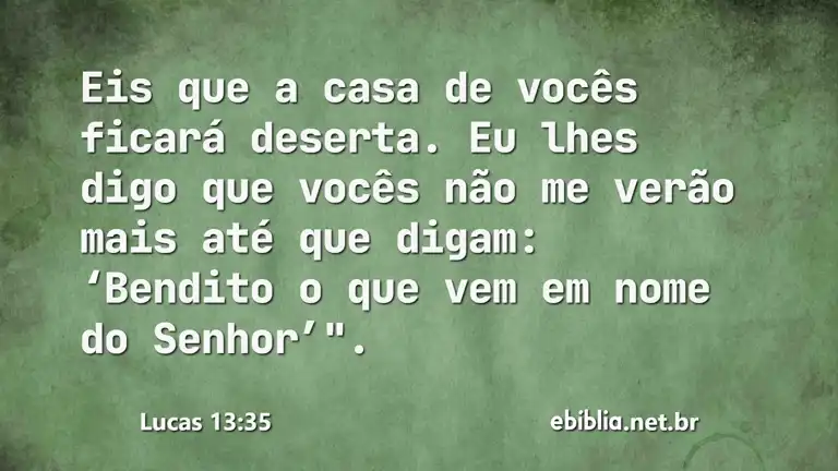 Lucas 13:35