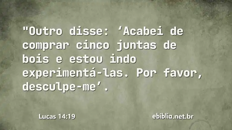 Lucas 14:19