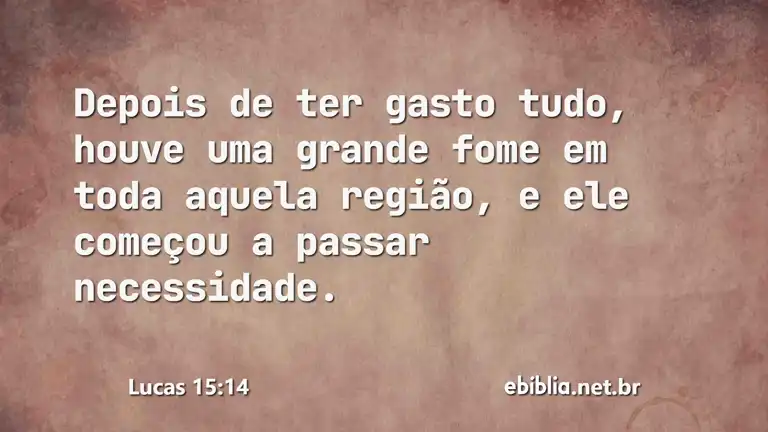 Lucas 15:14