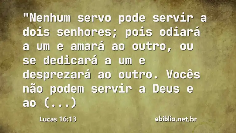 Lucas 16:13