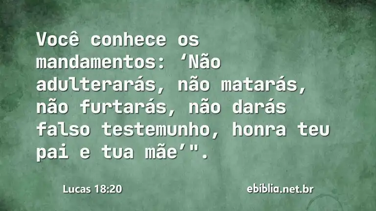 Lucas 18:20