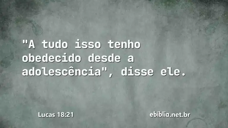 Lucas 18:21