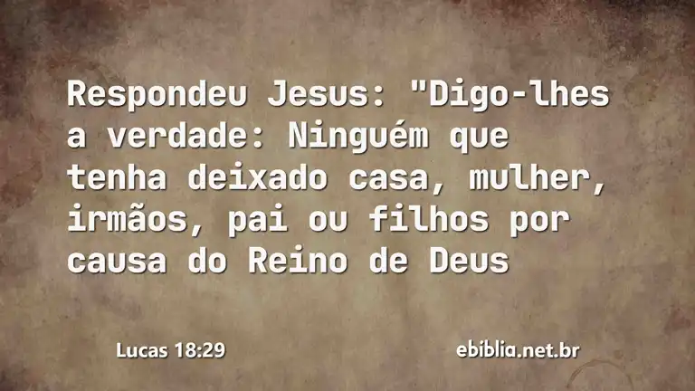 Lucas 18:29