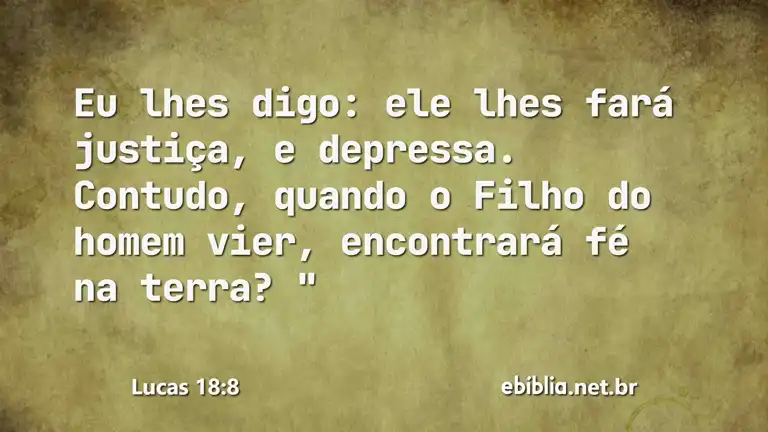 Lucas 18:8