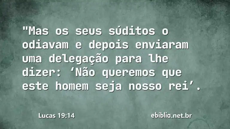 Lucas 19:14