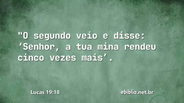 Lucas 19:18