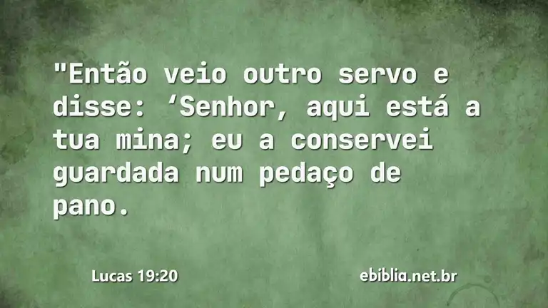 Lucas 19:20