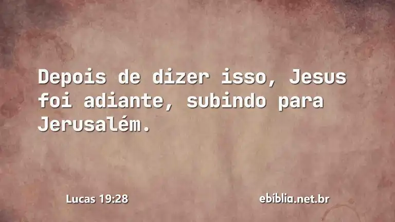 Lucas 19:28