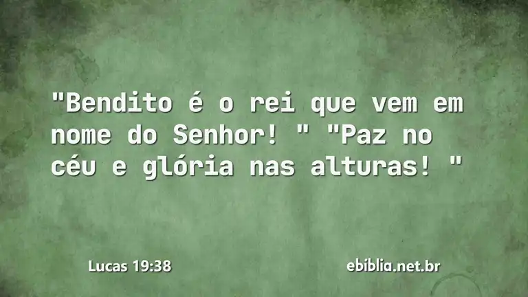 Lucas 19:38