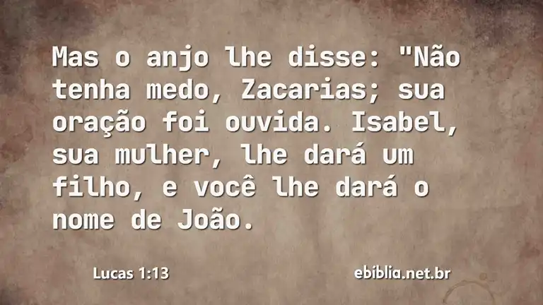 Lucas 1:13