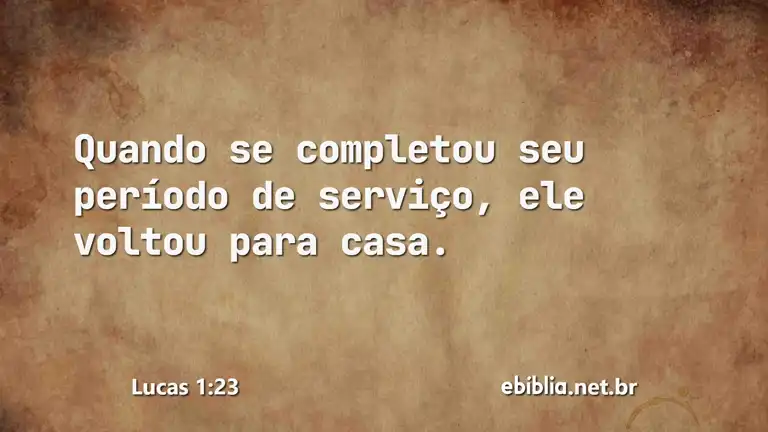 Lucas 1:23